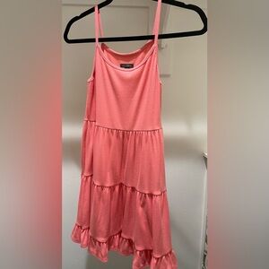 Women’s ruffled pink mini dress